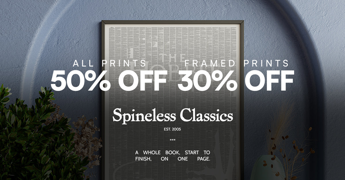Spineless Classics Sale – 50% off all prints, 30% off framed prints