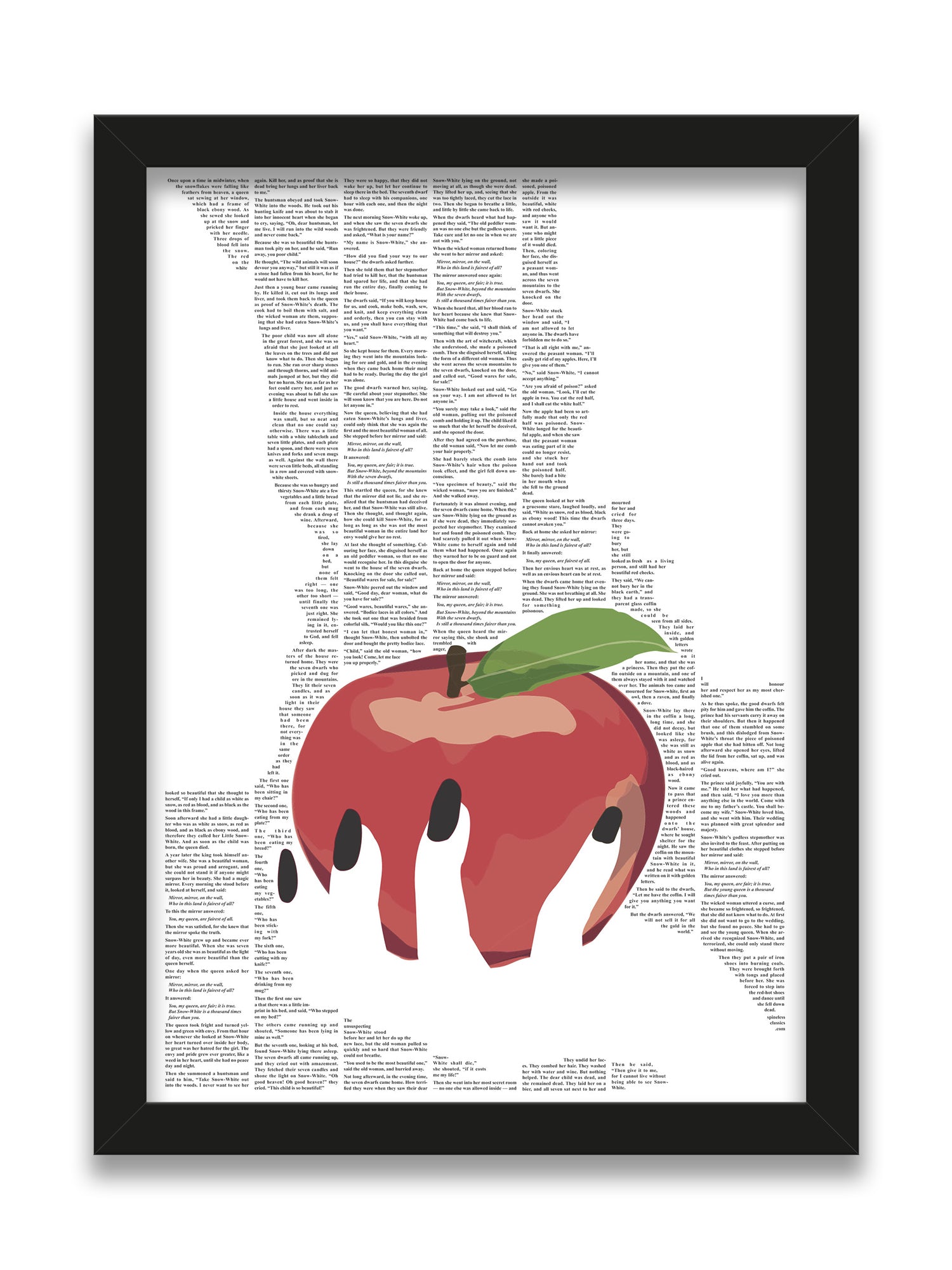 Snow White Mounted and Framed