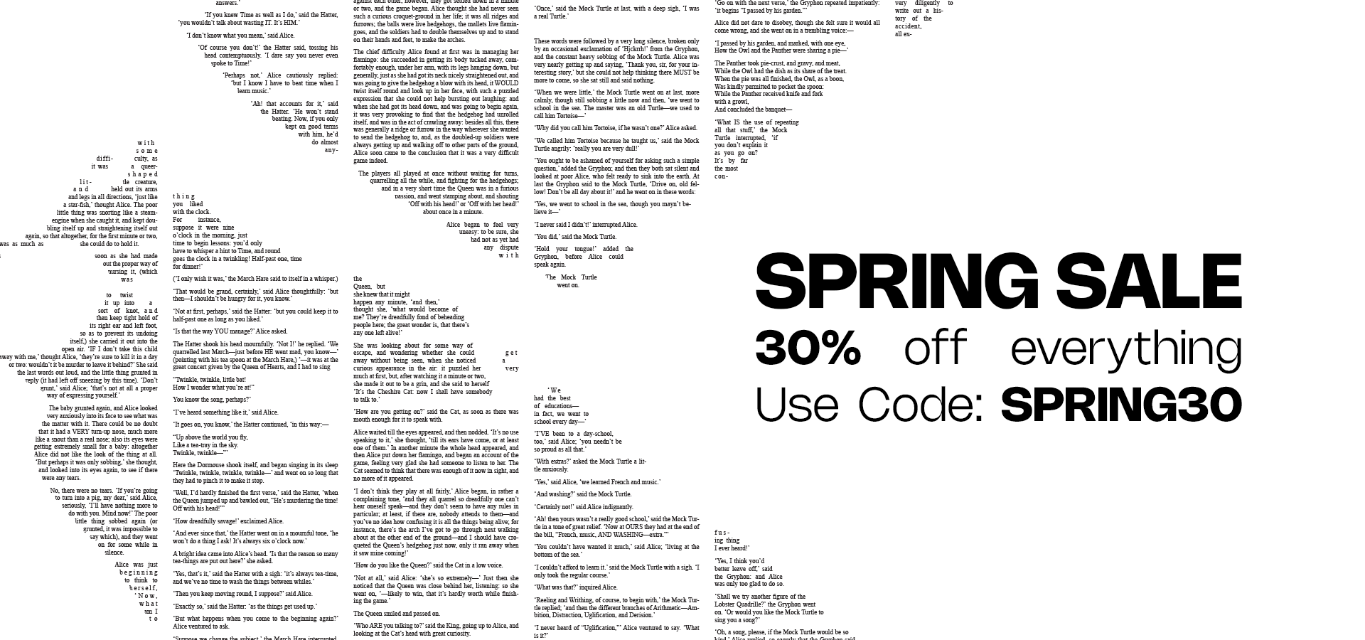 Spineless Classics Spring Sale
