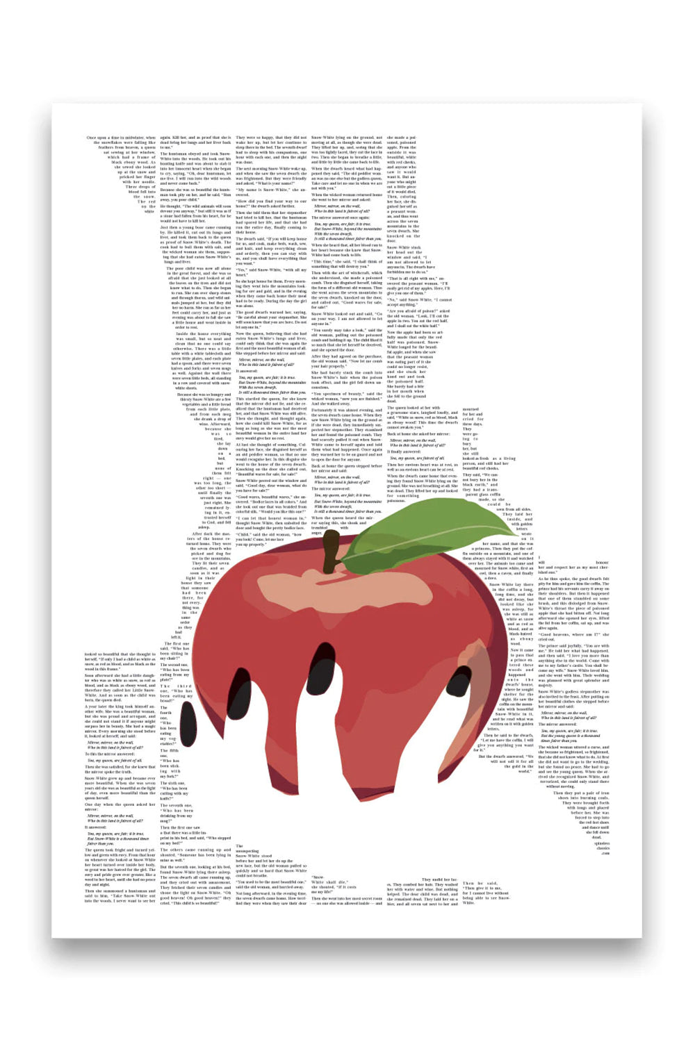 Snow White Mounted and Framed