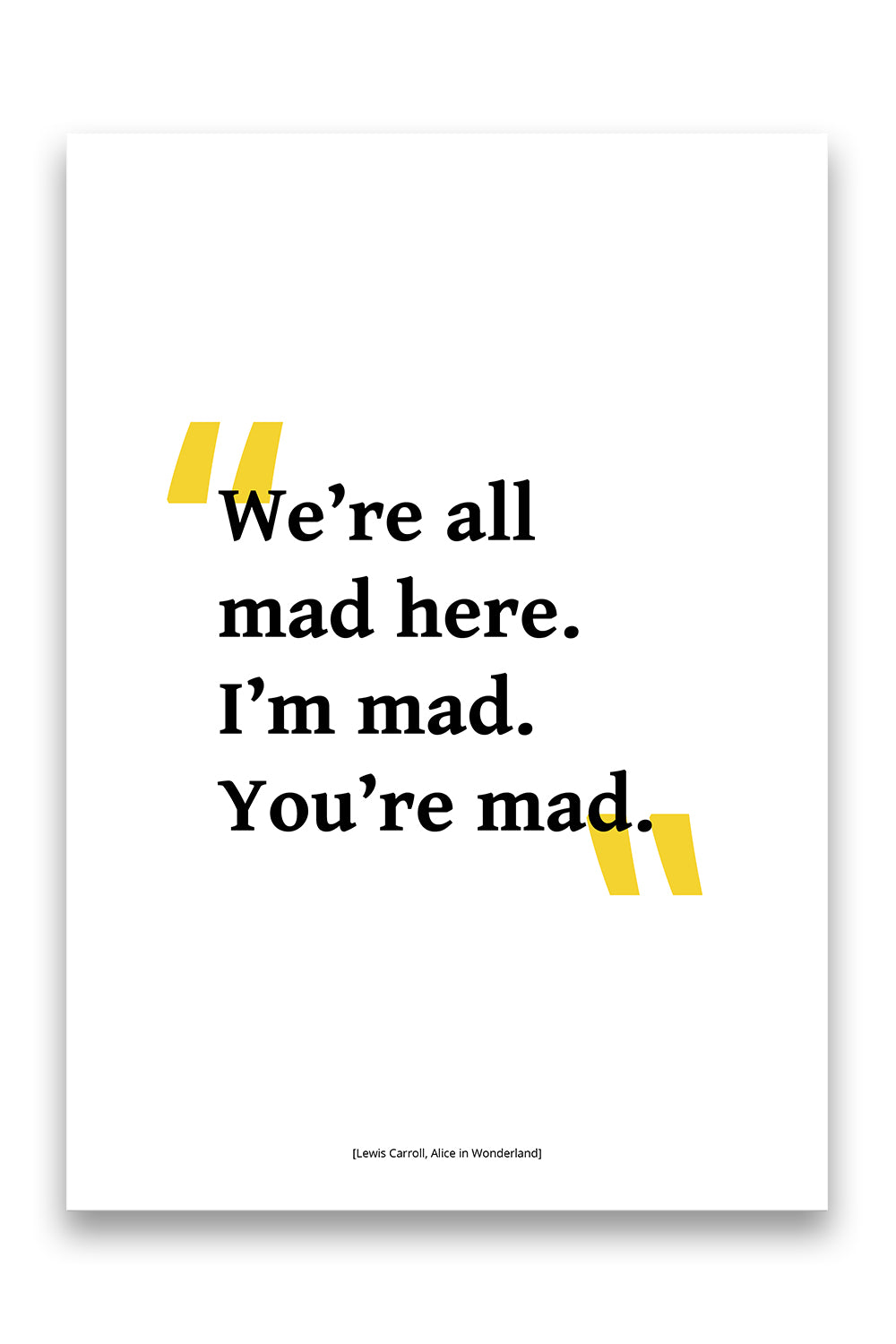 Lewis Caroll - Alice in Wonderland Mad