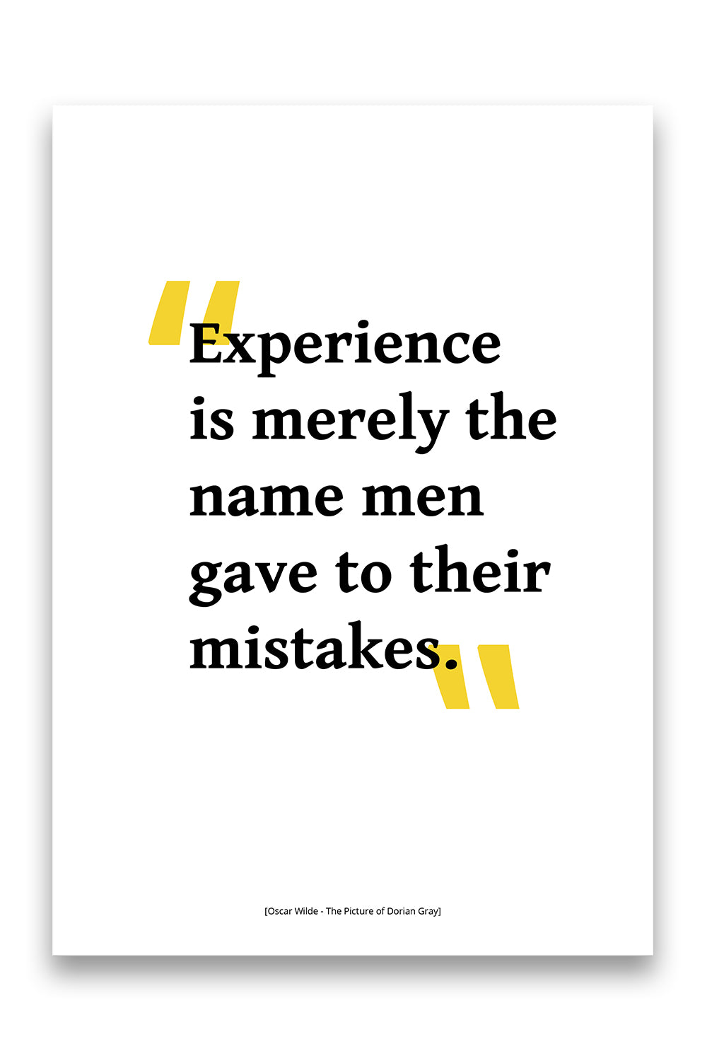 Oscar Wilde - The Picture of Dorian Grey  Experiance